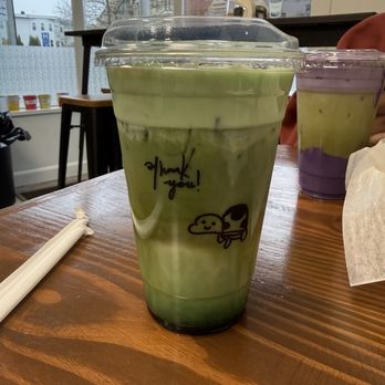 Bits & Bites Bakery & Cafe - Iced Pandan Latte - Bakeries Near Me - Saugus, Massachusetts