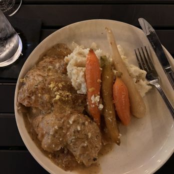 Chef Lino's PRIME - Lemon Butter Chicken with Garlic Mashed Potatoes and Heirloom Carrots - Steakhouses Near Me - Bakersfield, California