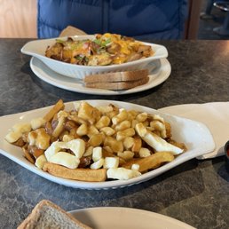 All Meat Skillet and poutine. All Meat Skillet and poutine.