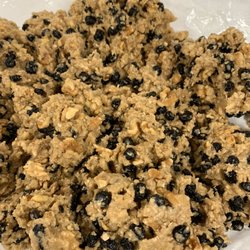 Aunt Mabel's Fudge - Blueberry walnut cookie dough. Gluten-free free and dairy-free made with coconut oil instead of butter.
