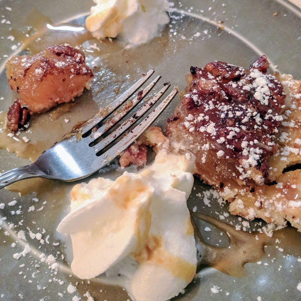 Cafe Paris - Definetely the worst pie I've ever had this is a "pecan" pie which is basically a giant glob of jelly with pecans on top...Disgusting!!! - Creperies Near Me - Metuchen, New Jersey