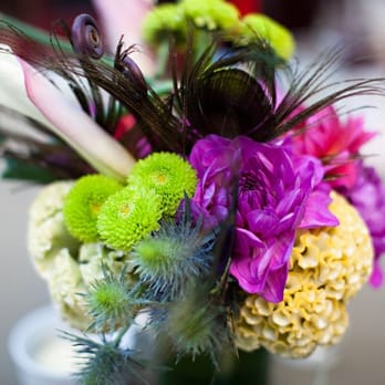 Soulflower Design Studio - Table centerpieces (photo courtesy of Andi Hatch Photography) - Floral Designers Near Me