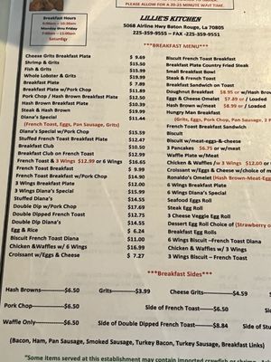 Menu photo 5 Lillie's Kitchen Baton Rouge, LA
