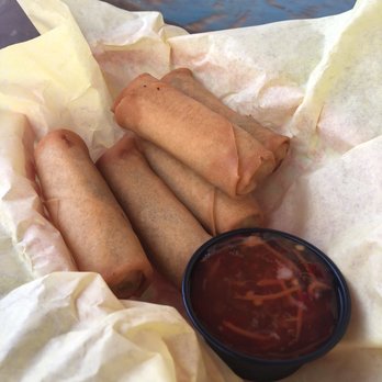 Pocket Burger Shack - Egg rolls! Nice and crispy, sauce, sweet and tangy. - Burgers Near Me - Sunset Beach, California Pocket Burger Shack - Egg rolls! Nice and crispy, sauce, sweet and tangy. - Burgers Near Me - Sunset Beach, California