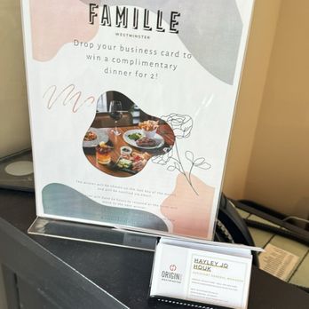 Famille - New American Near Me - Westminster, Colorado