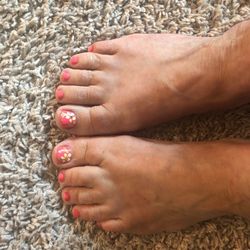 Luxury Nail II & Spa - My 70 year old, most often  bare-gardening  feet after pampering at Luxury Nails.