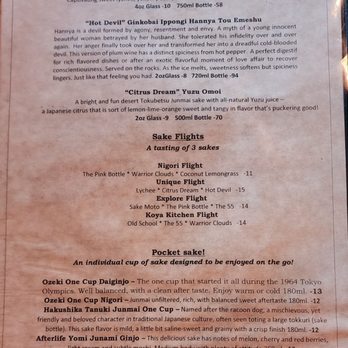 Koya Kitchen - Unique flight was so sweet and delicious - Sushi Bars Near Me - Welches, Oregon