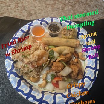 PingYang Thai - -Thai Dumplings -Shrimp rolls -Spring Rolls -Crispy chicken w cashews -Fried rice not spicy - Thai Near Me - Hackensack, New Jersey