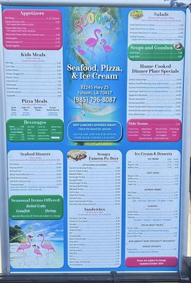 Menu photo 1 Scoops Folsom, LA