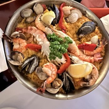 LA Paella - Our Paella Marinera before the waiter served us. - Spanish Near Me - Los Angeles, California