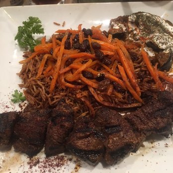 Afghan Bistro - Tenderloin qabuli and banjafin - Afghan Near Me - Springfield, Virginia Afghan Bistro - Tenderloin qabuli and banjafin - Afghan Near Me - Springfield, Virginia