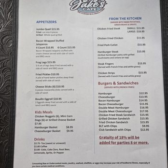 Big Jake's Western Dive - Menu - Burgers Near Me - Moscow, Texas