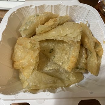 New City - Scallon Pancakes tasted as if they were deep fried. They were also very oily and soggy. Unlike other scallion pancakes I've eaten. - Chinese Near Me - Brooklyn, New York New City - Scallon Pancakes tasted as if they were deep fried. They were also very oily and soggy. Unlike other scallion pancakes I've eaten. - Chinese Near Me - Brooklyn, New York