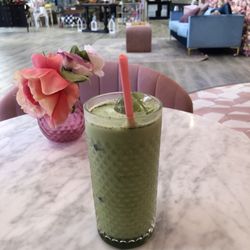 Mattern Flower Shop - Iced Rose Matcha Latte