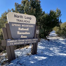 The North Loop Trailhead (10.8-mile trail) starts on the Deer Creek Road (8,440ft Elevation) The North Loop Trailhead (10.8-mile trail) starts on the Deer Creek Road (8,440ft Elevation)