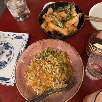Phoenix Palace - crab noodles and salt & pepper cuttlefish - Cantonese Near Me - New York, New York