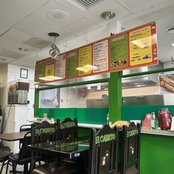 Taqueria El Cabrito - Interior with menu