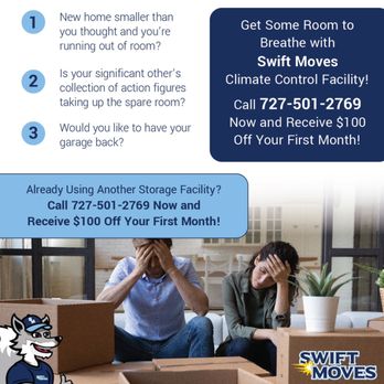 Swift Moves - We now have storage!!!! - Movers Near Me - St. Petersburg, Florida Swift Moves - We now have storage!!!! - Movers Near Me - St. Petersburg, Florida