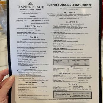 Hank's Place - Menu - American Near Me - Chadds Ford, Pennsylvania Hank's Place - Menu - American Near Me - Chadds Ford, Pennsylvania