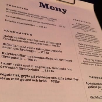 Fasching Jazzclub - Menu - Dance Clubs Near Me - Stockholm, Alberta