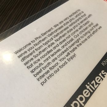 Pho Element - unique description on menu - Vietnamese Near Me - San Mateo, California Pho Element - unique description on menu - Vietnamese Near Me - San Mateo, California