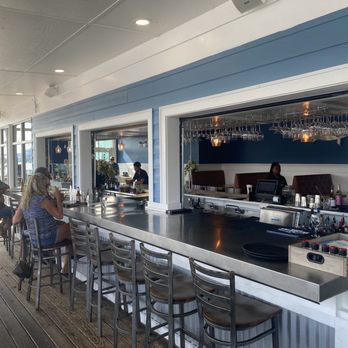 Blue Drum - Indoor/outdoor bar seating. Very unique! - Seafood Near Me - Little River, South Carolina