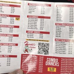 Harold’s Chicken - Menu