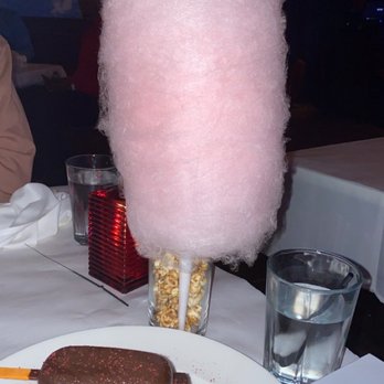 Carnivale Chicago - Ice cream cake. Cotton candy for birthday - Latin American Near Me - Chicago, Illinois