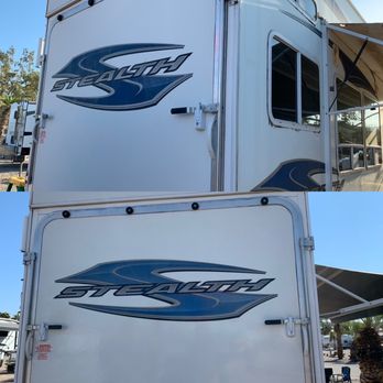 McGuire's Mobile Detailing - Back end. Before (top) and after (bottom) - Auto Detailing Near Me - Parker, Arizona