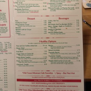 Old Town Mexican Cafe - Menu from April 2026 - Mexican Near Me - San Diego, California Old Town Mexican Cafe - Menu from April 2026 - Mexican Near Me - San Diego, California