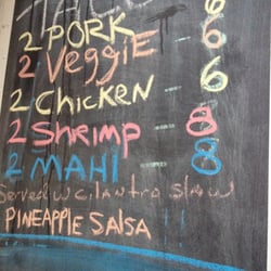 Taco menu