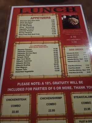 Menu photo 1 Tokyo Steak Palmdale, CA Menu photo 1 Tokyo Steak Palmdale, CA