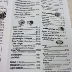 Tuscany's Pasta & Pizza - Menu
