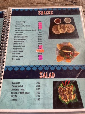 Menu photo 6 Miramar Isla Mujeres, ROO Menu photo 6 Miramar Isla Mujeres, ROO