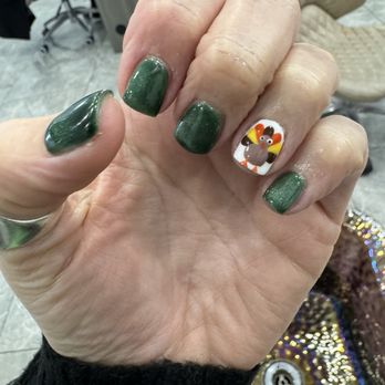 J's Nails and Spa - Thanksgiving nails!!!! Look at that turkey! - Nail Salons Near Me - Vista, California