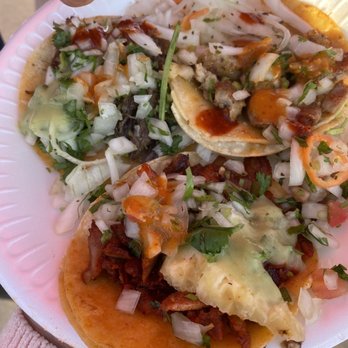 Super Tacos - $2 tacos. In order of goodness: tripe, cabeza, pastor. - Tacos Near Me - San Gabriel, California