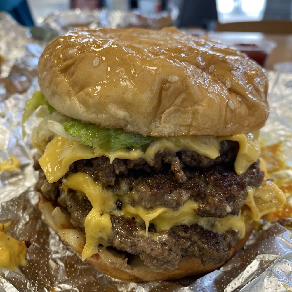 Five Guys - Got extra patty. It did taste good, but not worth the price for next time - Burgers Near Me - Los Angeles, California Five Guys - Got extra patty. It did taste good, but not worth the price for next time - Burgers Near Me - Los Angeles, California