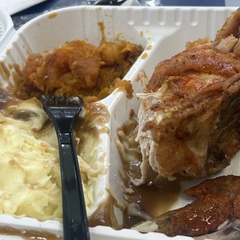 Saint's Paradise Cafeteria - Friend chicken dinner, yams, and mash potatoes with gravy. - Soul Food Near Me - Washington, DC, District of Columbia Saint's Paradise Cafeteria - Friend chicken dinner, yams, and mash potatoes with gravy. - Soul Food Near Me - Washington, DC, District of Columbia