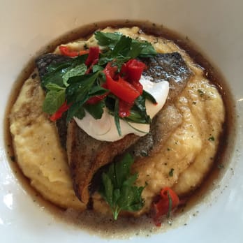 Tilikum Place Cafe - Polenta with Rainbow Trout & Poached Egg - New American Near Me - Seattle, Washington Tilikum Place Cafe - Polenta with Rainbow Trout & Poached Egg - New American Near Me - Seattle, Washington