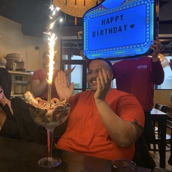 KAVAS Tacos + Tequila - Birthday dessert for the birthday boy! - Bars Near Me - Orlando, Florida KAVAS Tacos + Tequila - Birthday dessert for the birthday boy! - Bars Near Me - Orlando, Florida