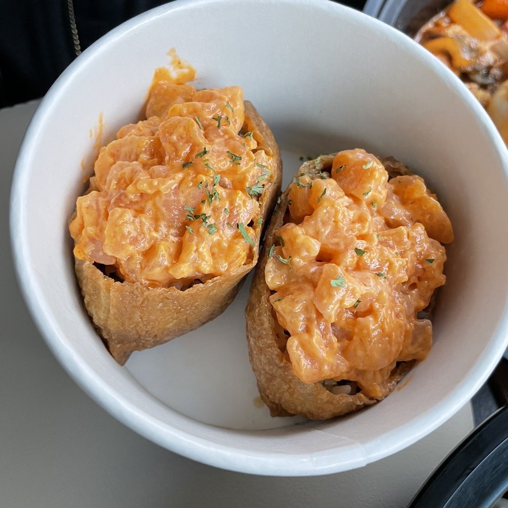 Woojoo Bunsik - Salmon tofu pocket - Korean Near Me - Toronto, Ontario Woojoo Bunsik - Salmon tofu pocket - Korean Near Me - Toronto, Ontario