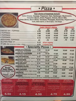 Menu photo 5 Angelo's Pizza Taylorville, IL