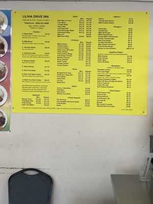 Menu photo 4 Liliha Drive Inn Honolulu, HI Menu photo 4 Liliha Drive Inn Honolulu, HI