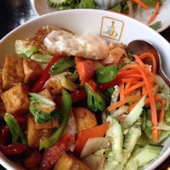 Jasmine 26 - Tofu salad bowl, forget what the actual name is. Really yummy and lots of veggies! - Vietnamese Near Me - Minneapolis, Minnesota Jasmine 26 - Tofu salad bowl, forget what the actual name is. Really yummy and lots of veggies! - Vietnamese Near Me - Minneapolis, Minnesota