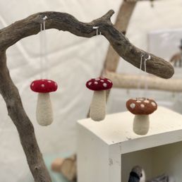 Felt mushrooms!