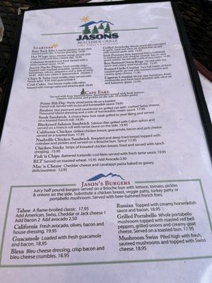 Menu photo 7 Jason's Beachside Grille Kings Beach, CA Menu photo 7 Jason's Beachside Grille Kings Beach, CA