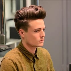 Barbering By Marcus - Showed Rolin these photos of and he messed me up big time.  Now I gotta wait 6 months to regrow.Im the brown shirt w white dots.