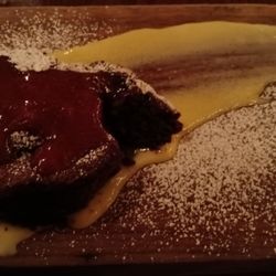 The Trapp Door Gastropub - This was the perfect dessert to finish a delicious meal.  It is flourless chocolate cake.   We ate off the restaurant week specials.