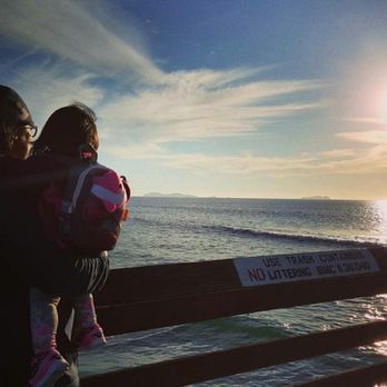 Imperial Beach Pier - Capturing a beautiful sunset with my husband and baby girl 2015 - Beaches Near Me - Imperial Beach, California
