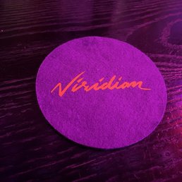 Cute logo on the coasters